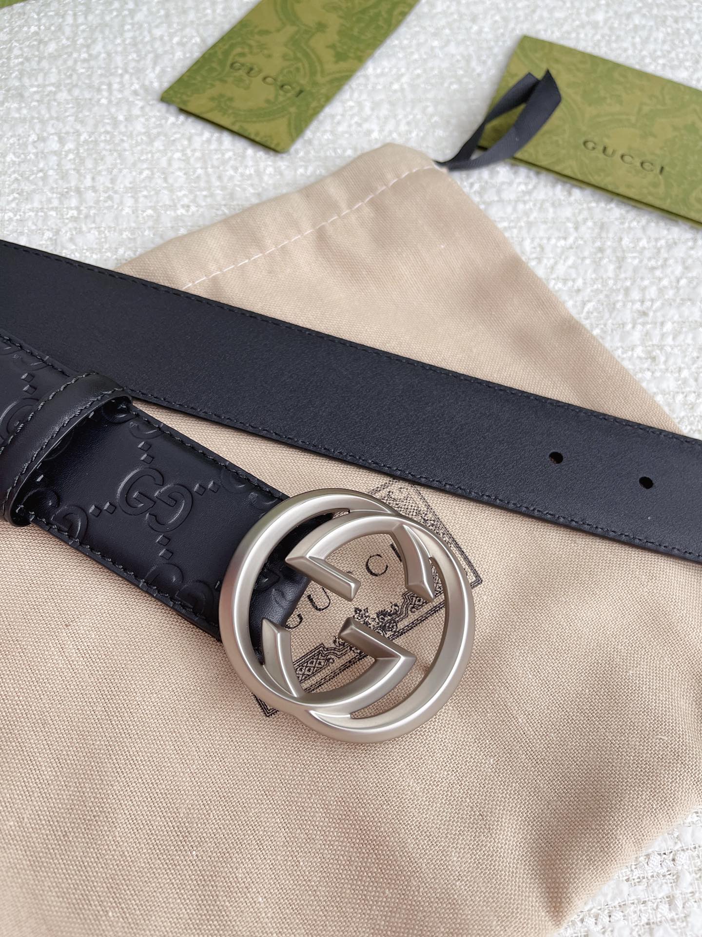 Gucci Male Leather Belt Cow Leather
