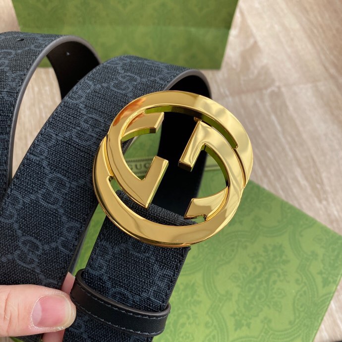 Gucci Male Basic Belt Canvas Black S-m