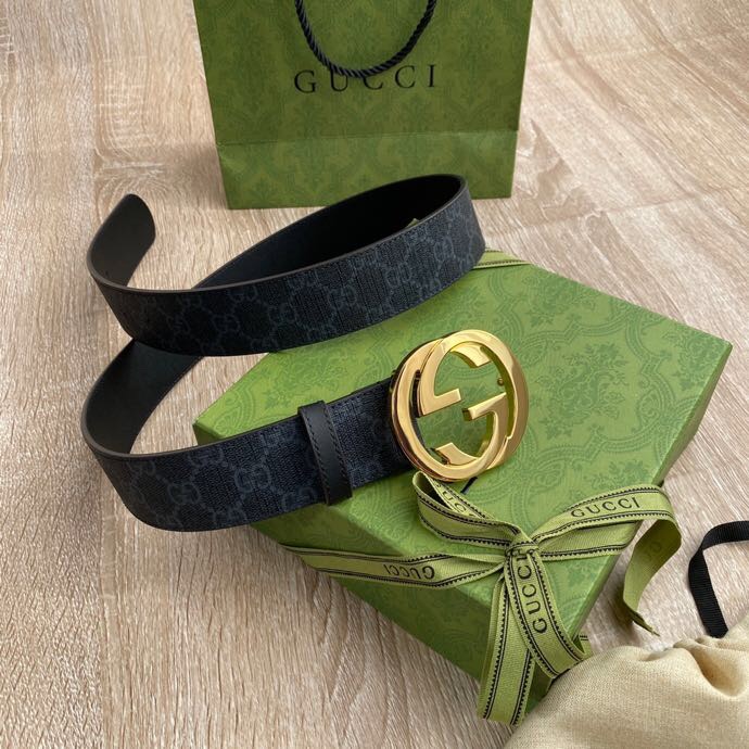 Gucci Male Basic Belt Canvas Black S-m