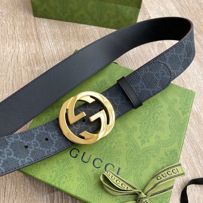 Gucci Male Basic Belt Canvas Black S-m