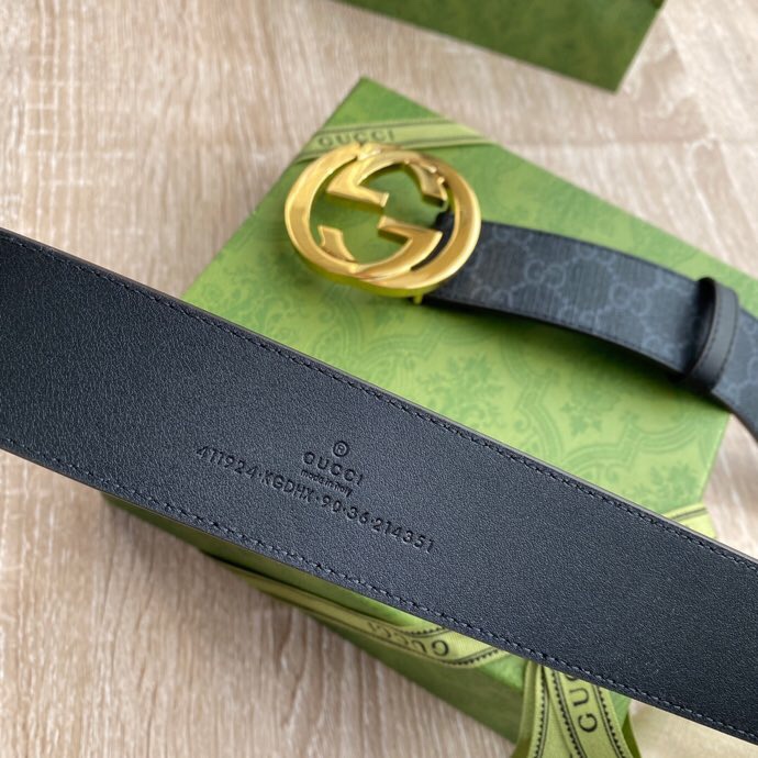 Gucci Male Basic Belt Canvas Black S-m