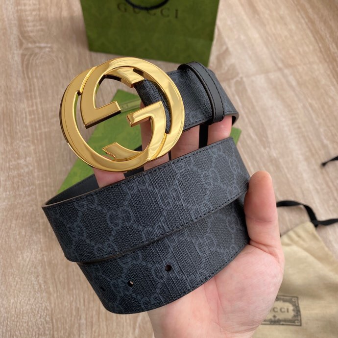 Gucci Male Basic Belt Canvas Black S-m