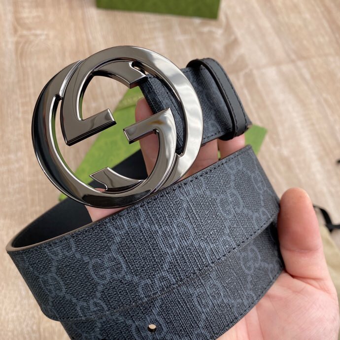 Gucci Male Basic Belt Canvas Black S-m