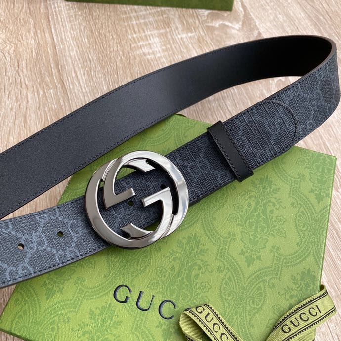 Gucci Male Basic Belt Canvas Black S-m