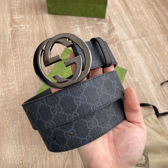 Gucci Male Basic Belt Canvas Black S-m