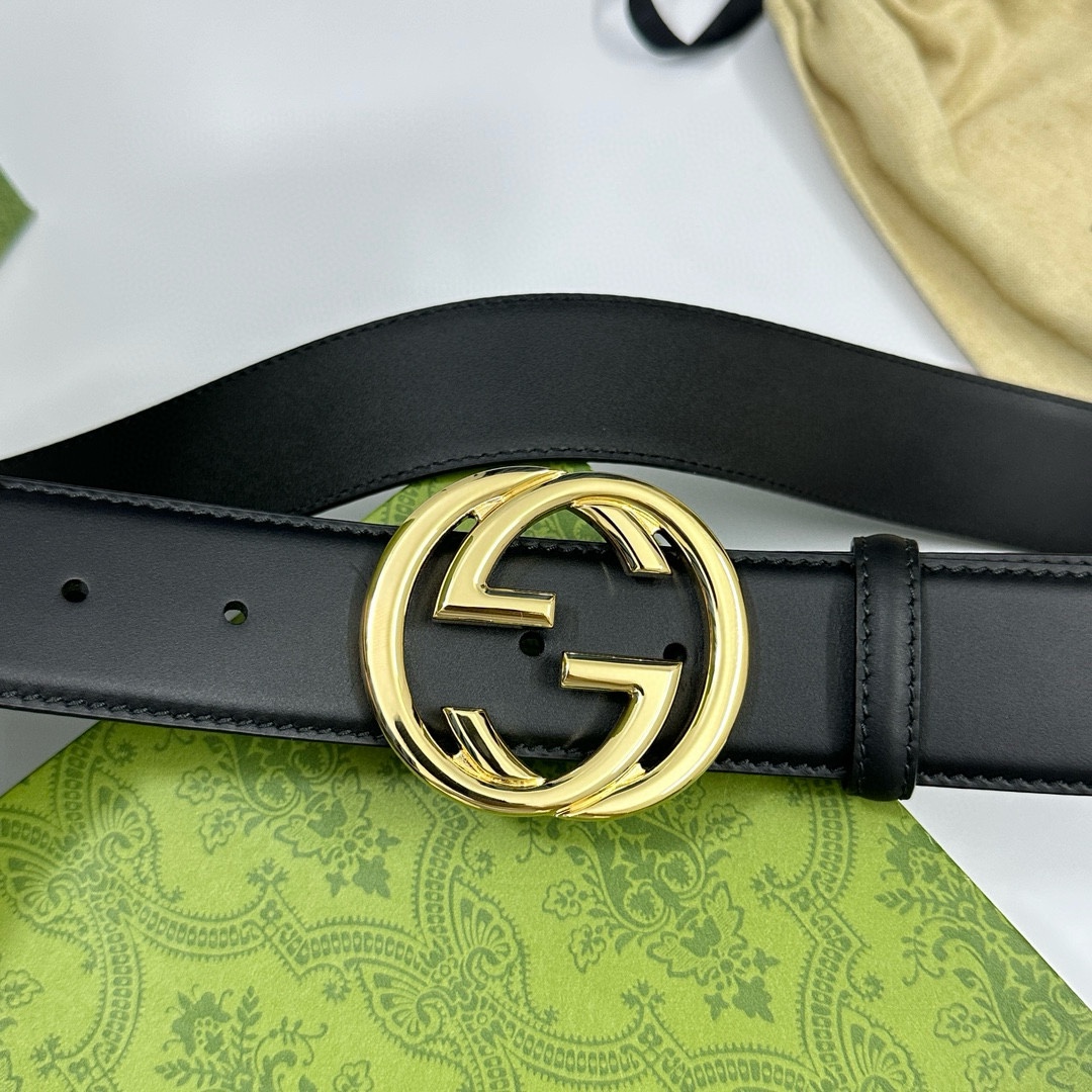 Gucci Male Leather Belt Top Grain Leather 38mm