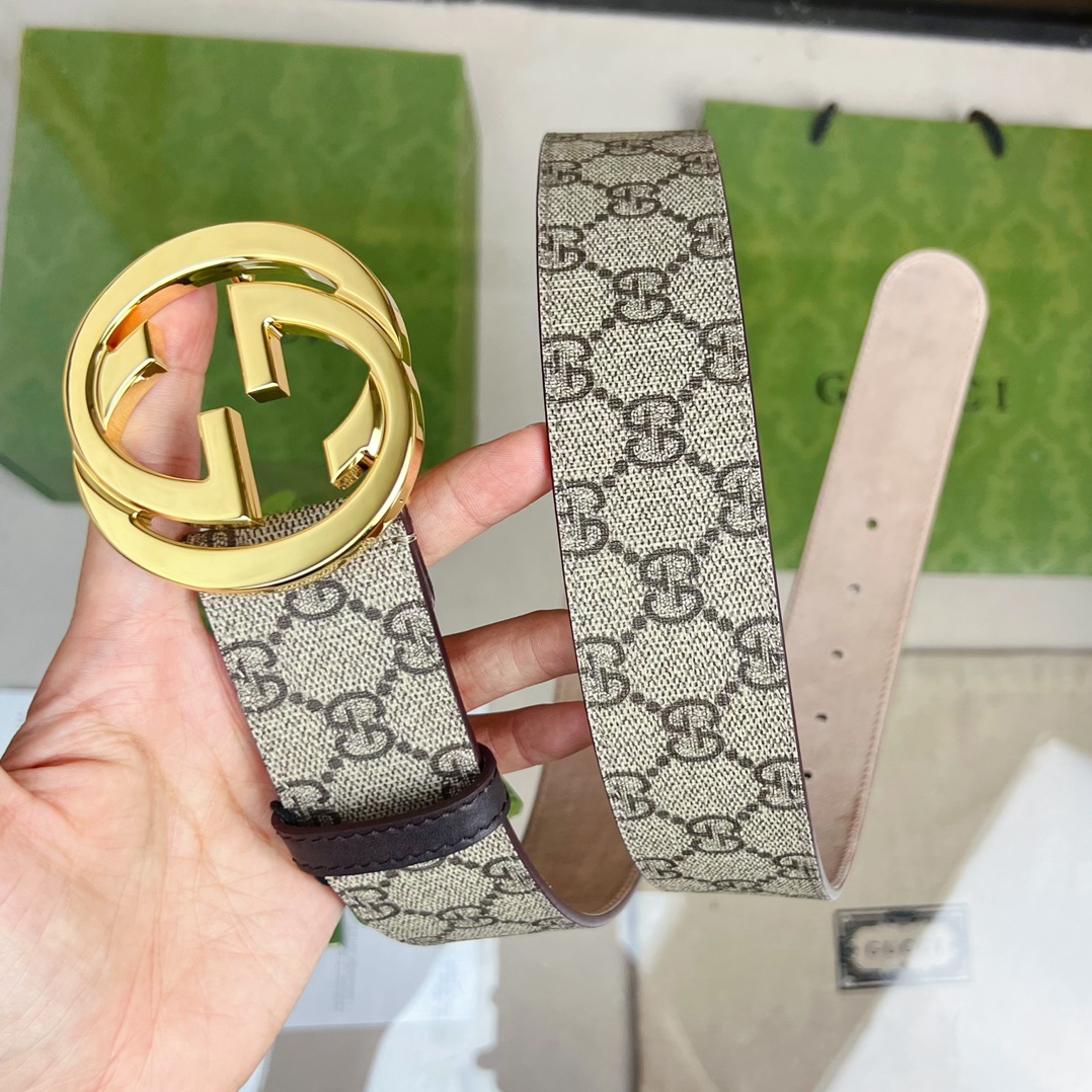 Gucci Male Basic Belt Cow Leather Waterproof M