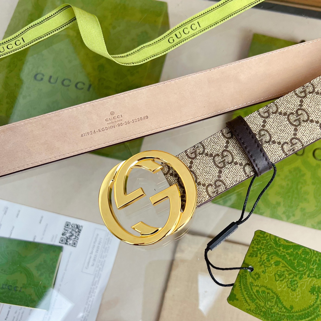 Gucci Male Basic Belt Cow Leather Waterproof M