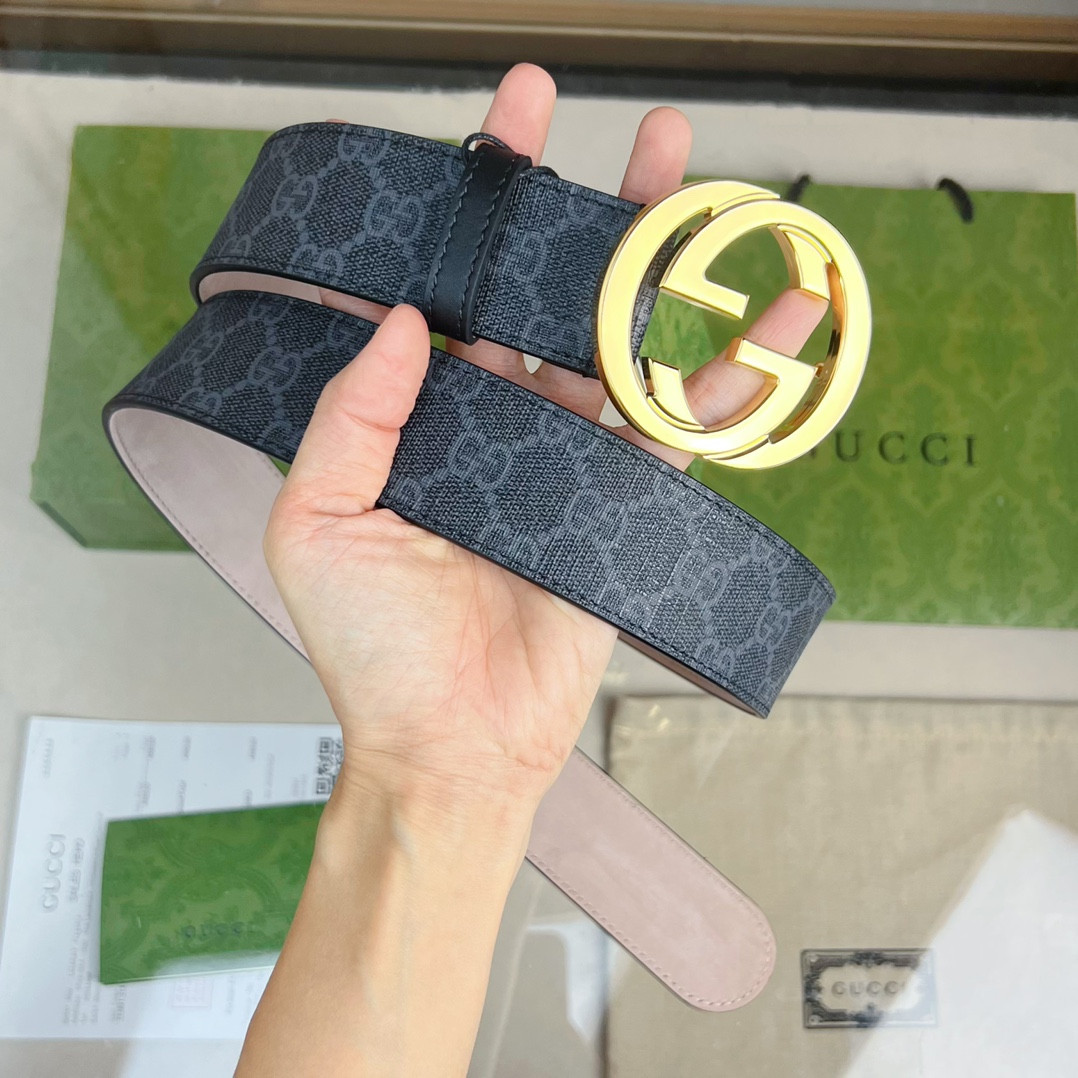 Gucci Male Basic Belt Cow Leather Waterproof M