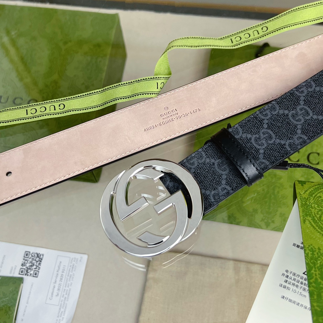 Gucci Male Basic Belt Cow Leather Waterproof M