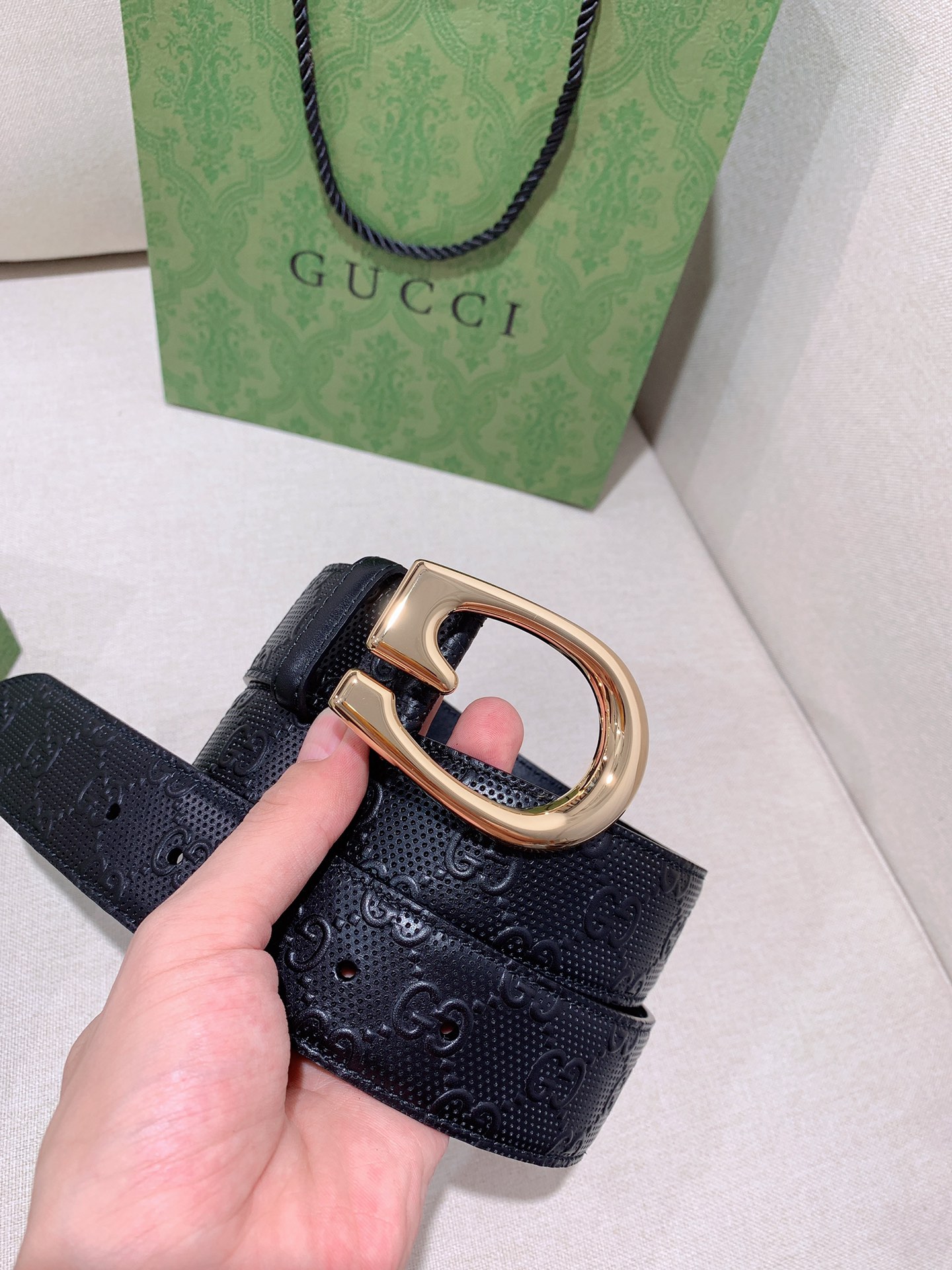 Gucci Male Basic Belt Cow Leather