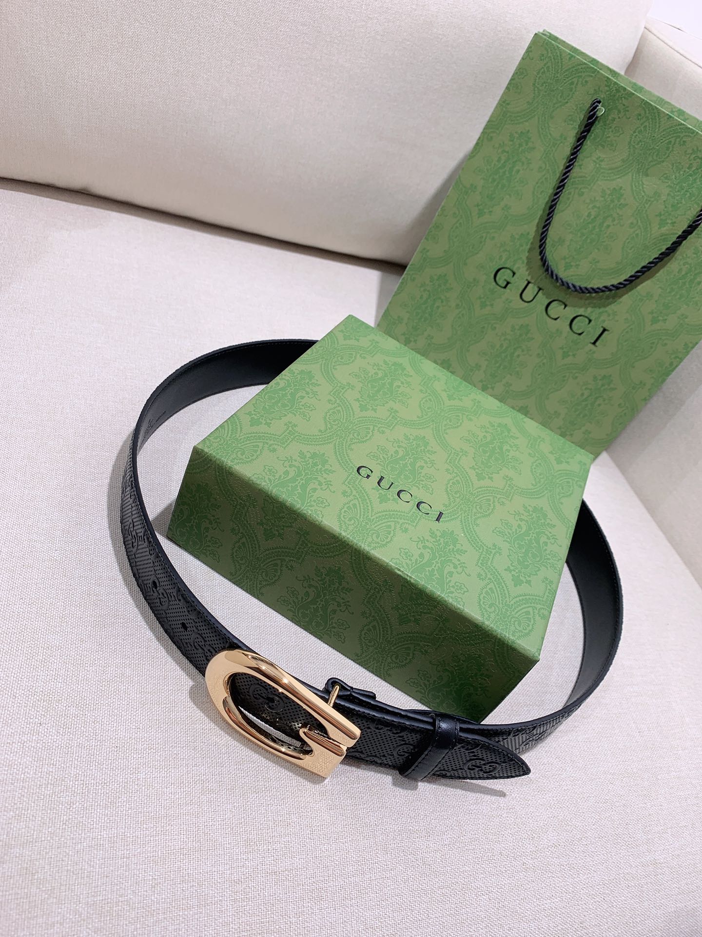 Gucci Male Basic Belt Cow Leather