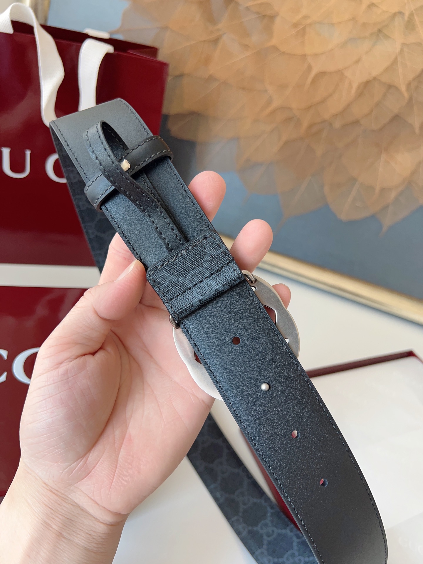 Gucci Basic Belt Canvas M