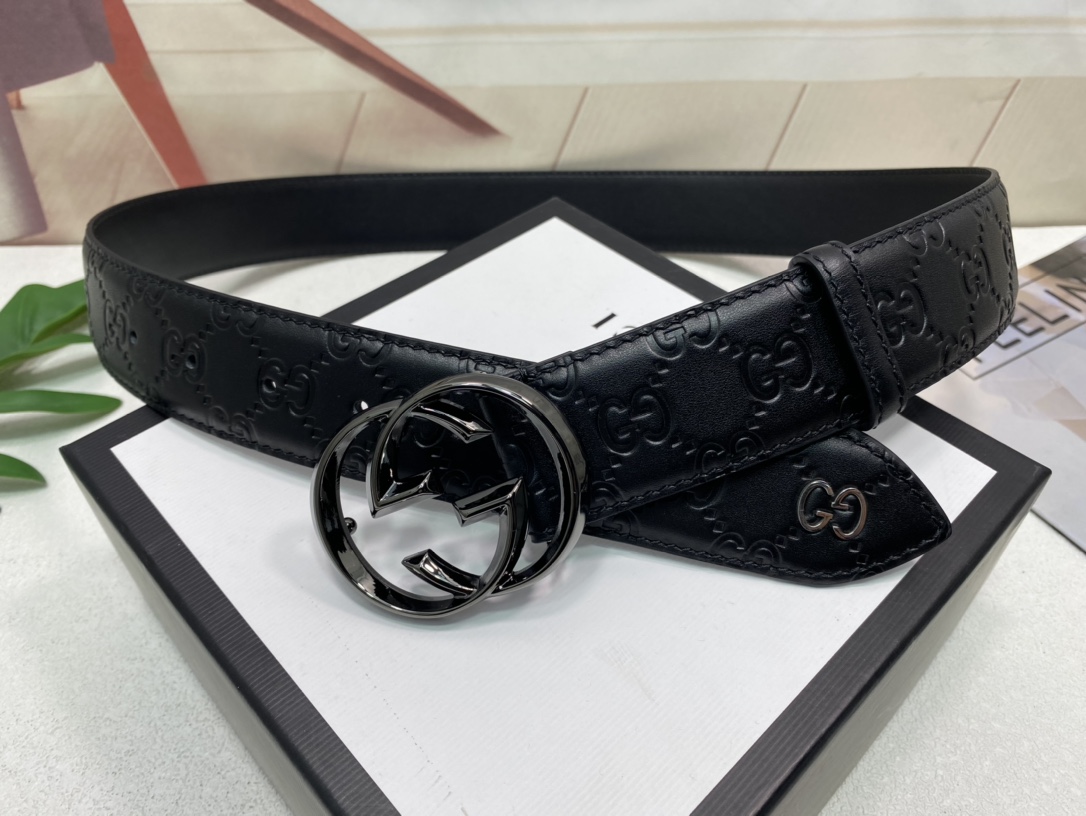 Gucci Leather Belt Top Grain Leather L