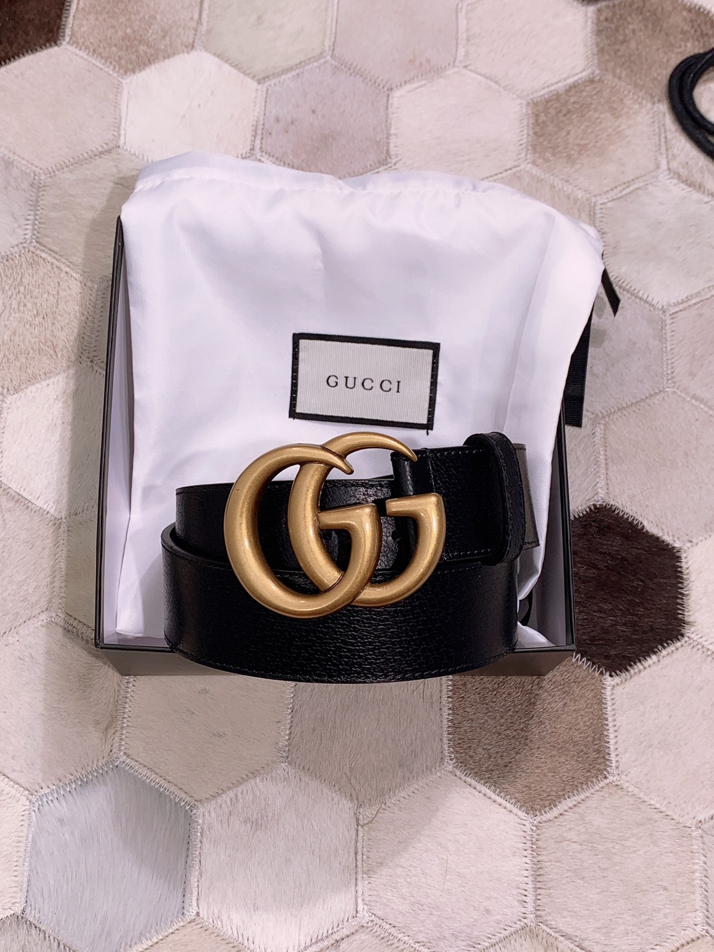 Gucci Basic Belt Cow Leather