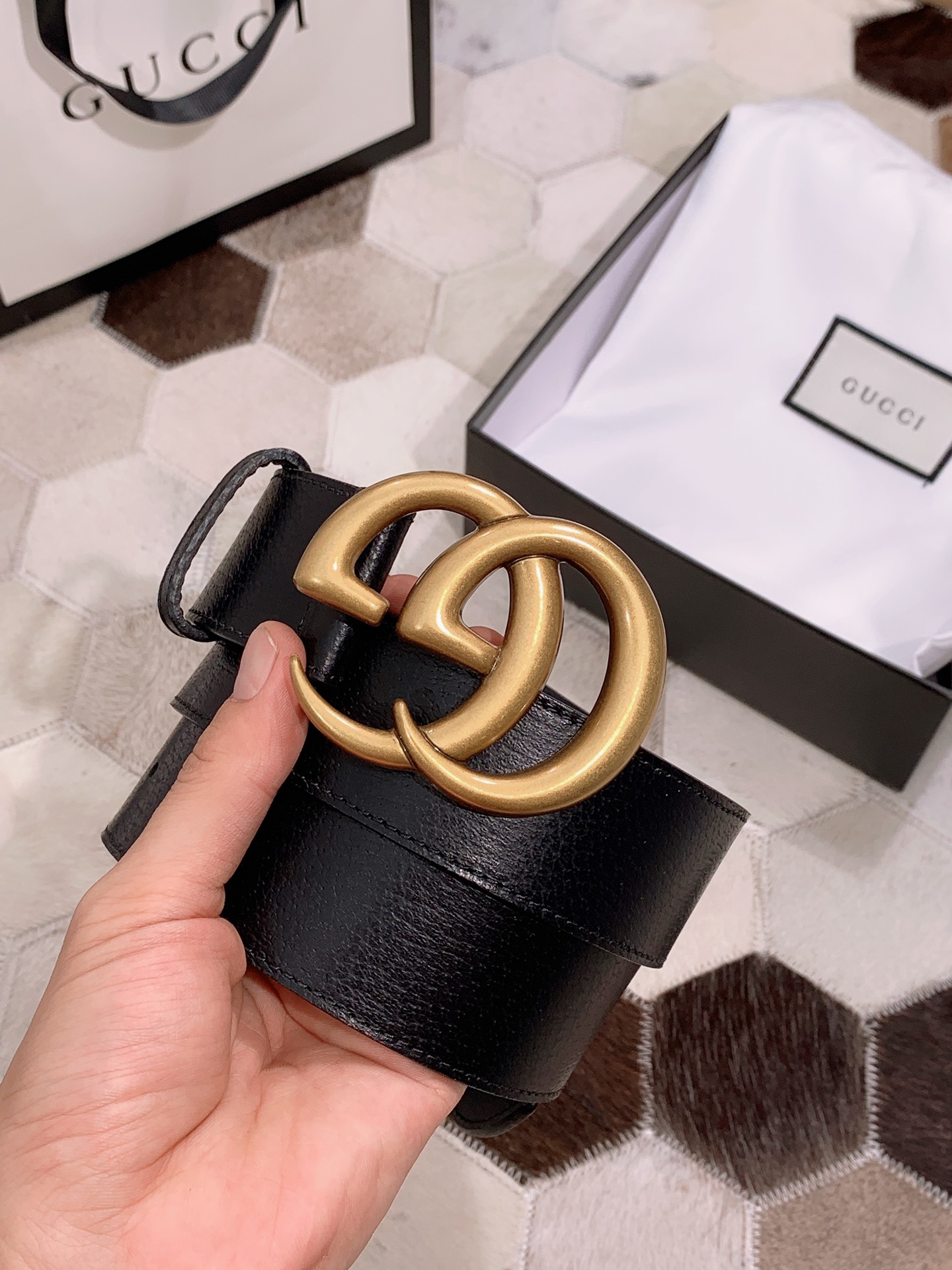 Gucci Basic Belt Cow Leather