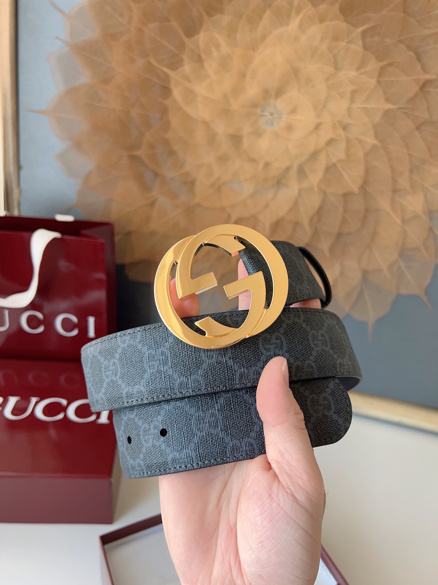 Gucci Basic Belt Canvas M