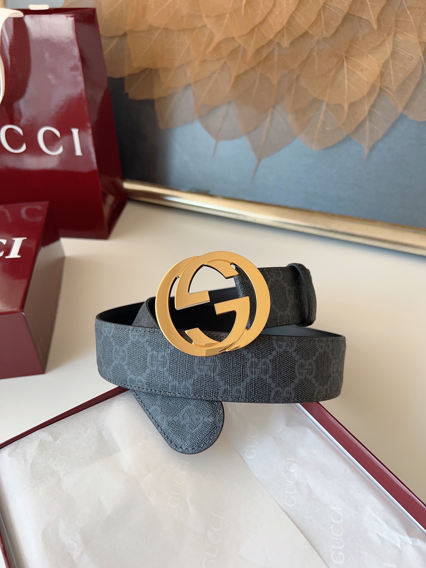 Gucci Basic Belt Canvas M