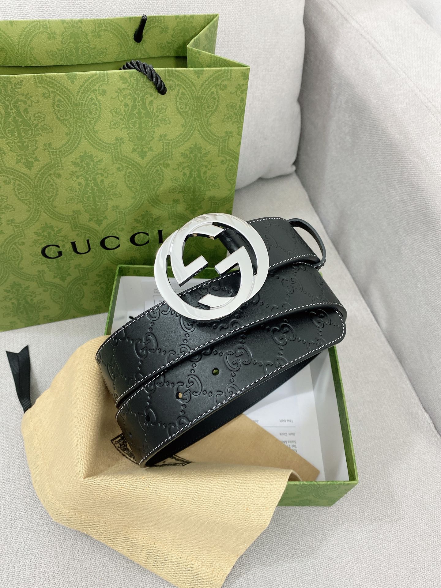 Gucci Basic Belt Top Grain Leather M