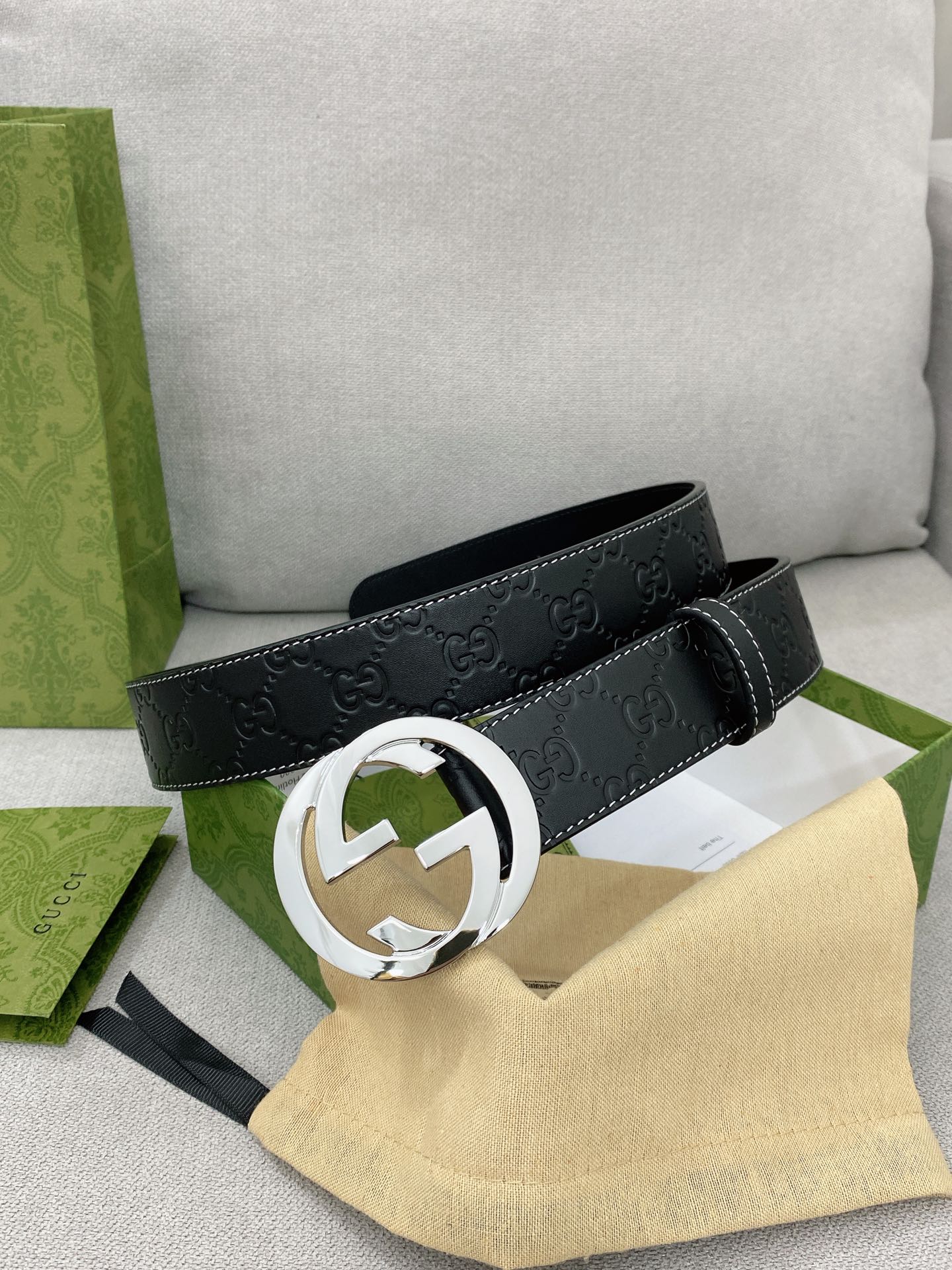 Gucci Basic Belt Top Grain Leather M