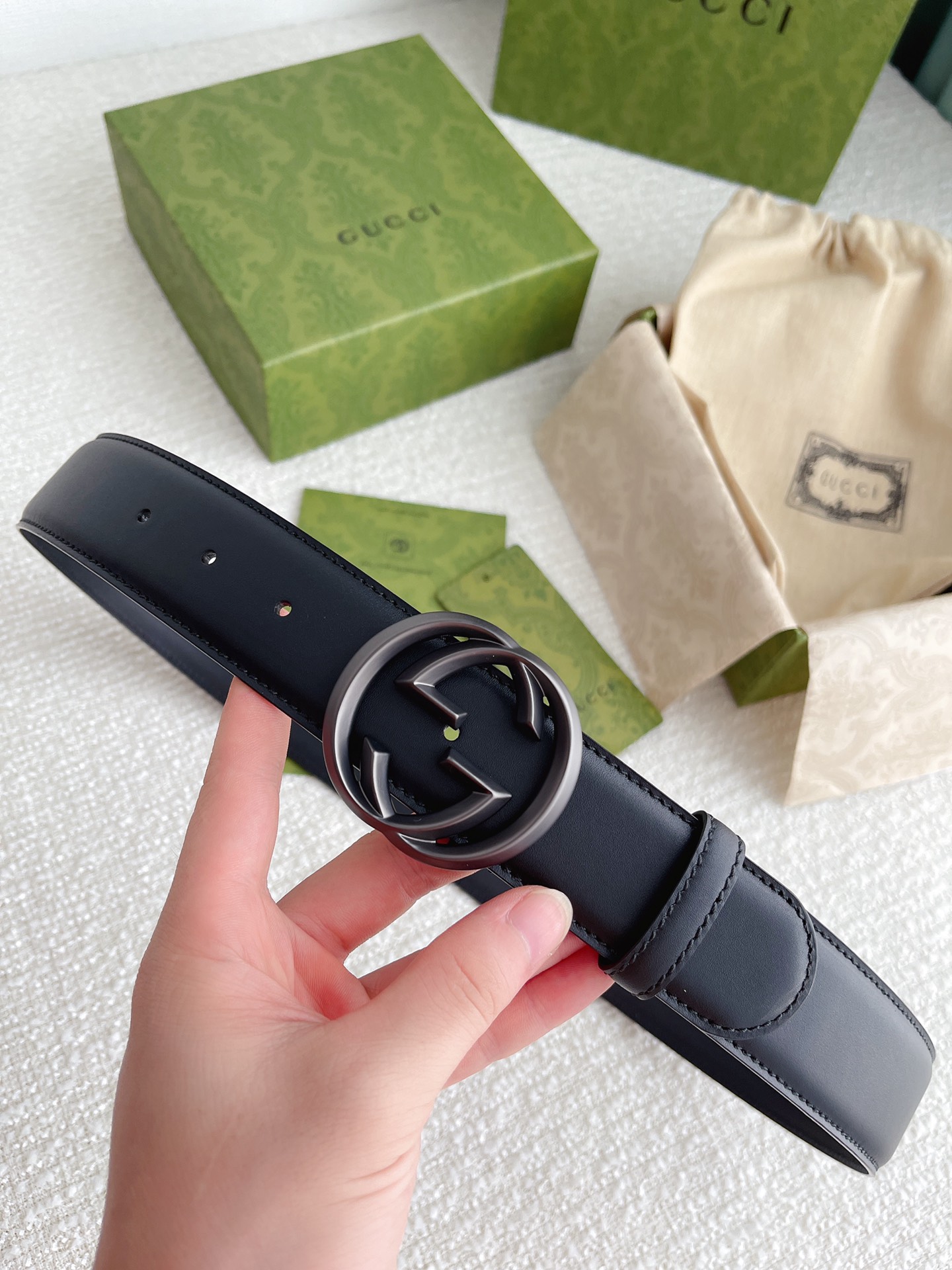 Gucci Male Basic Belt Cow Leather M