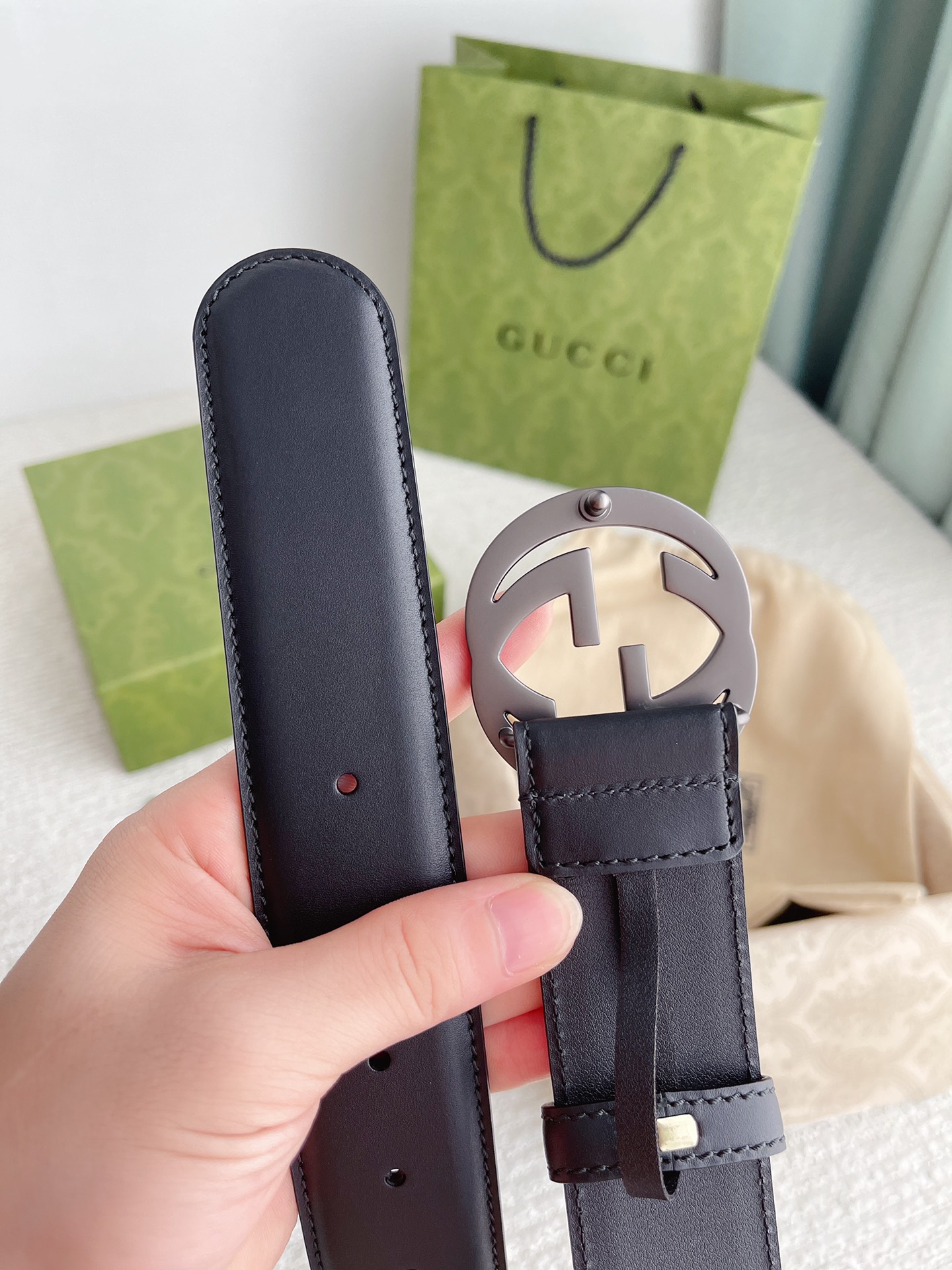 Gucci Male Basic Belt Cow Leather M