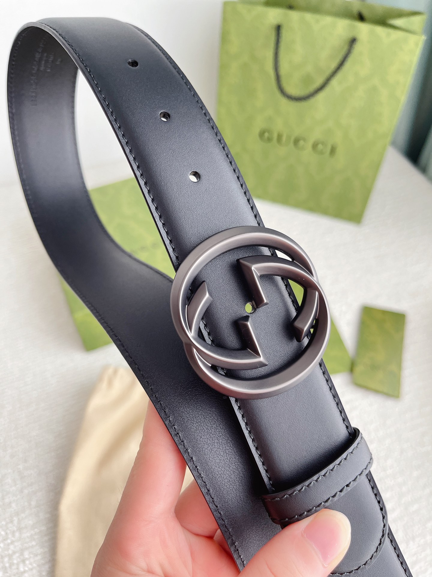 Gucci Male Basic Belt Cow Leather M