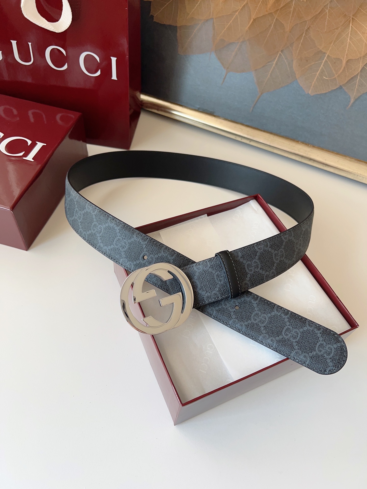 Gucci Basic Belt Canvas M