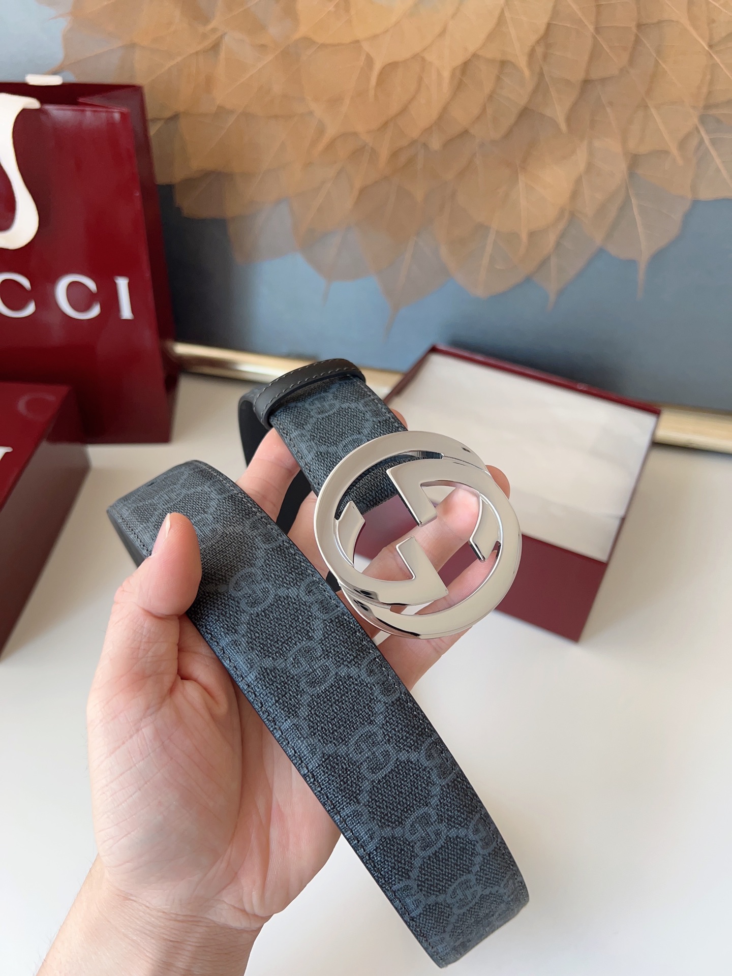 Gucci Basic Belt Canvas M