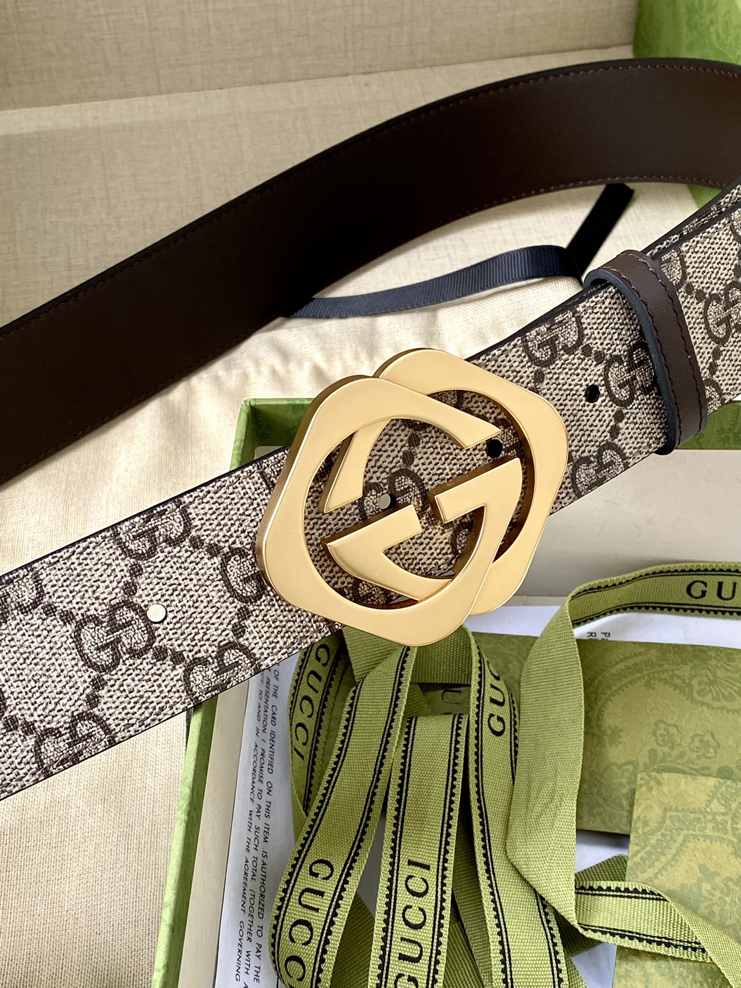 Gucci Male Basic Belt Cow Leather S-m