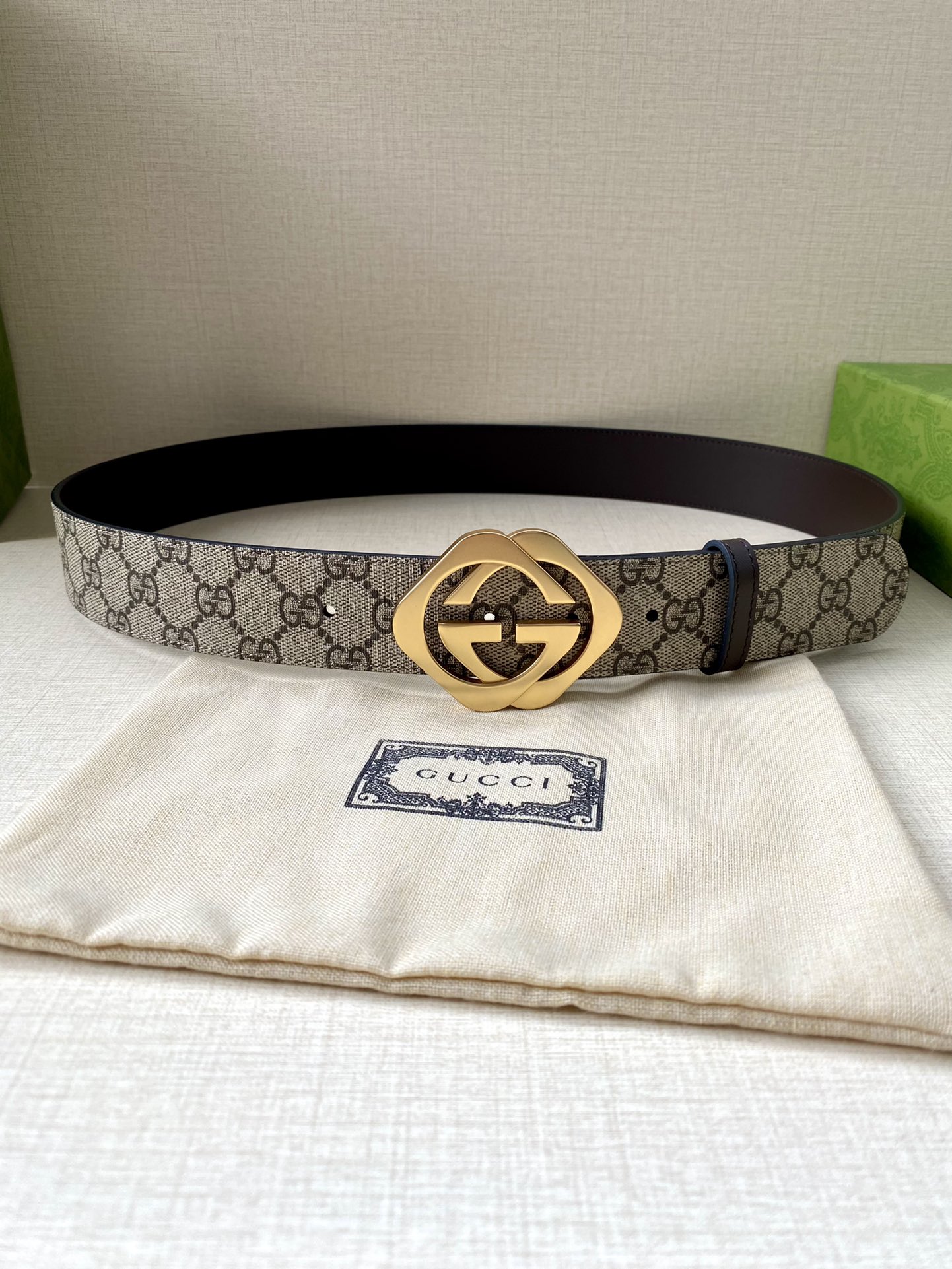 Gucci Male Basic Belt Cow Leather S-m