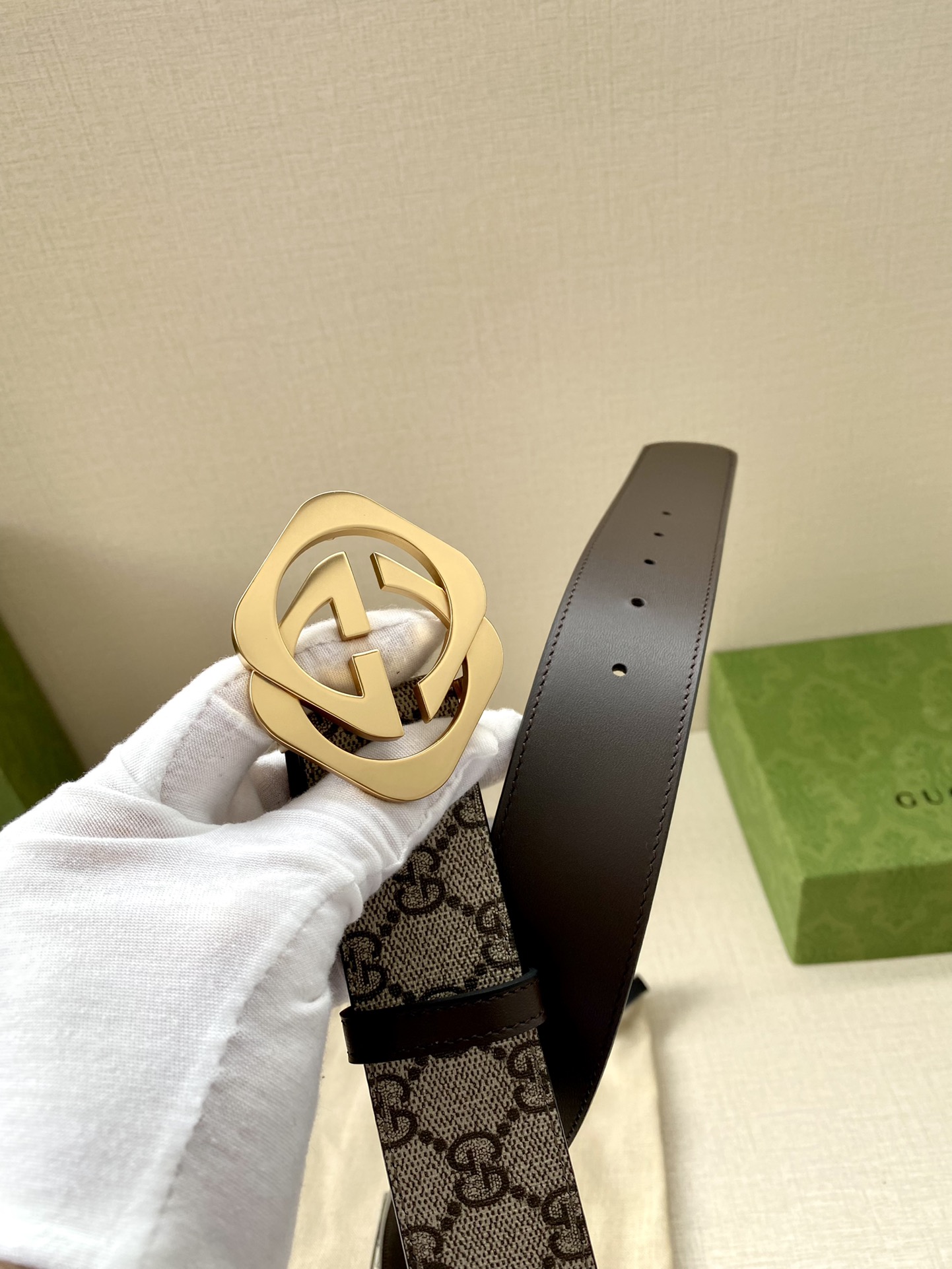 Gucci Male Basic Belt Cow Leather S-m