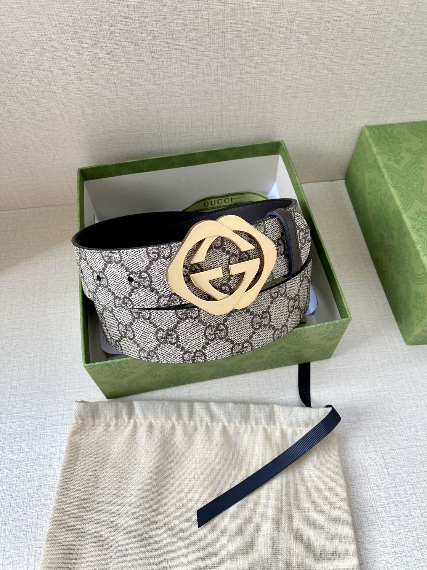 Gucci Male Basic Belt Cow Leather S-m