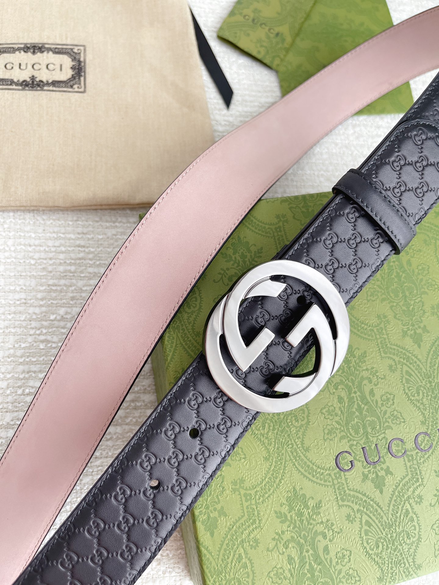 Gucci Basic Belt Cow Leather M