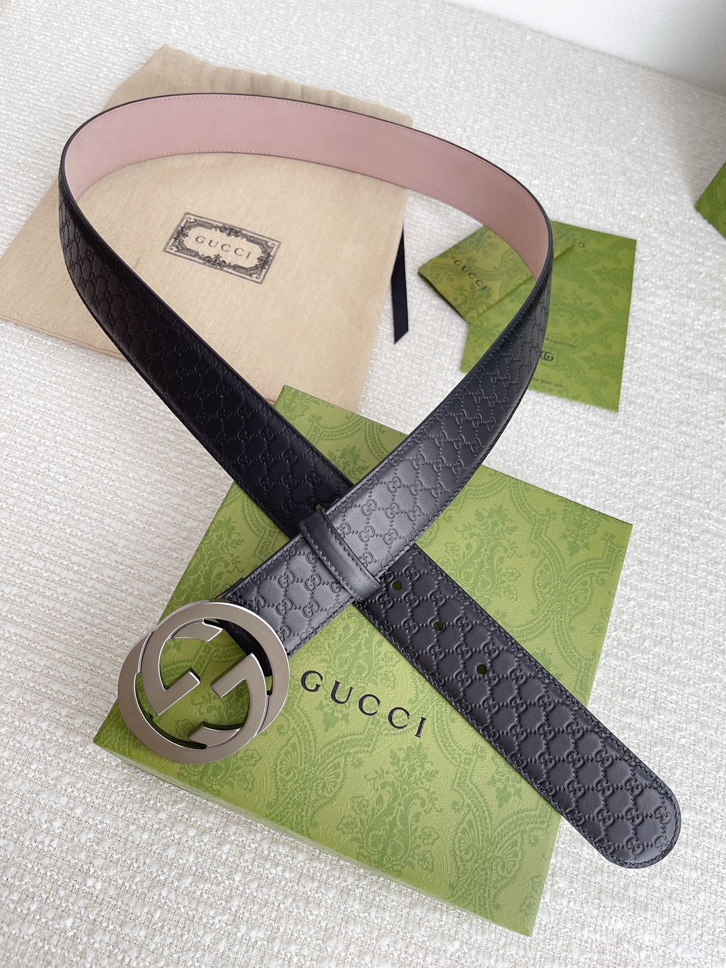 Gucci Basic Belt Cow Leather M