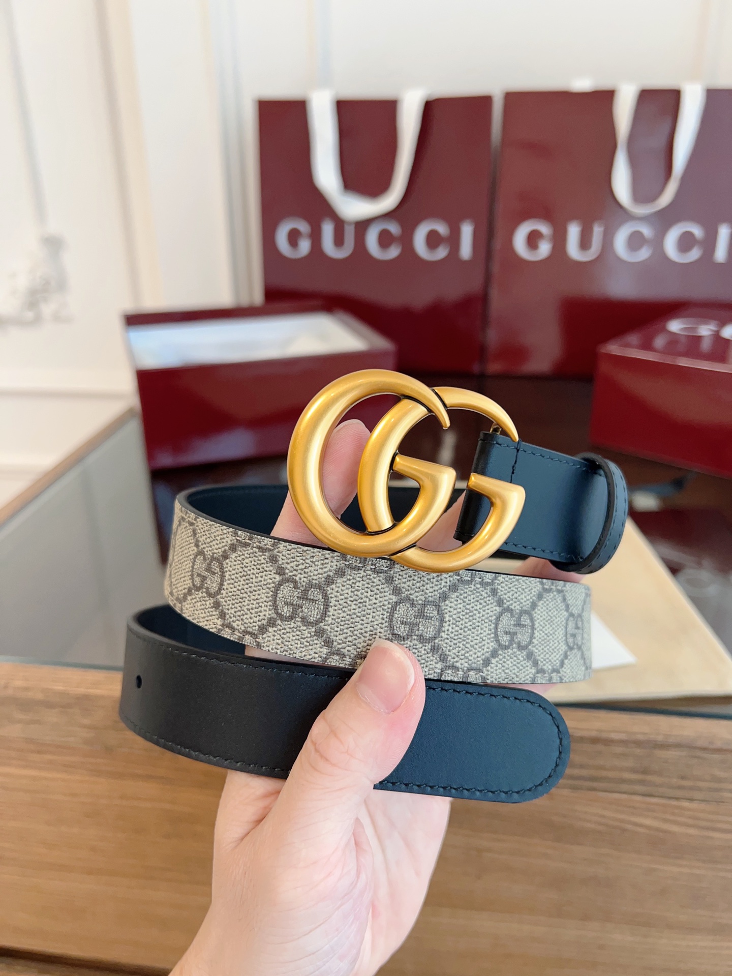 Gucci Basic Belt Cow Leather S-m-l