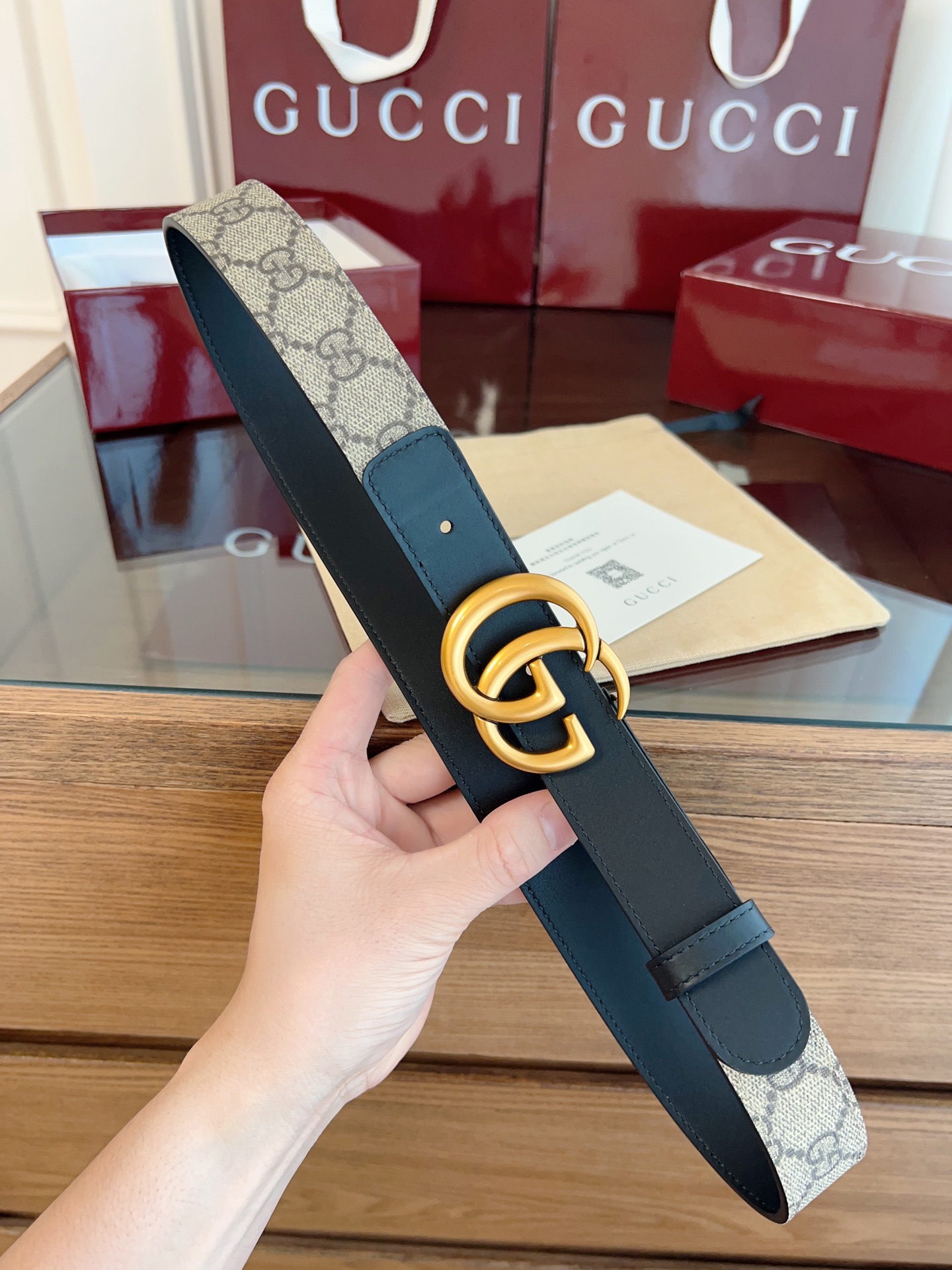 Gucci Basic Belt Cow Leather S-m-l