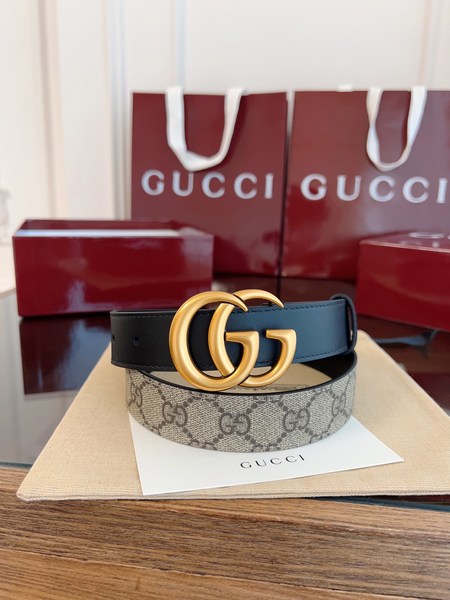 Gucci Basic Belt Cow Leather S-m-l