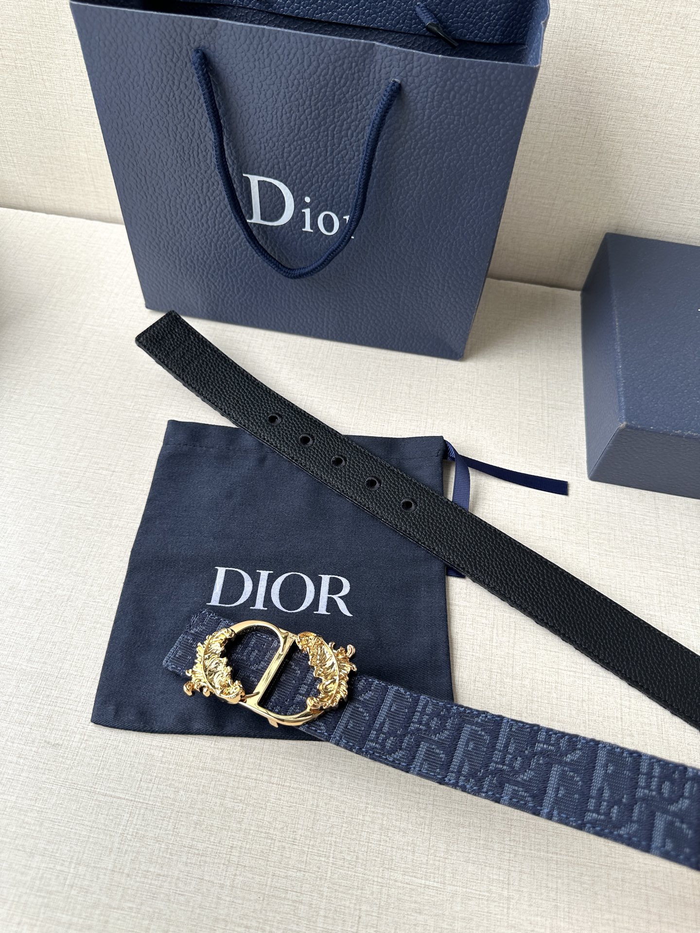 Basic Belt Cow Leather Black M-l