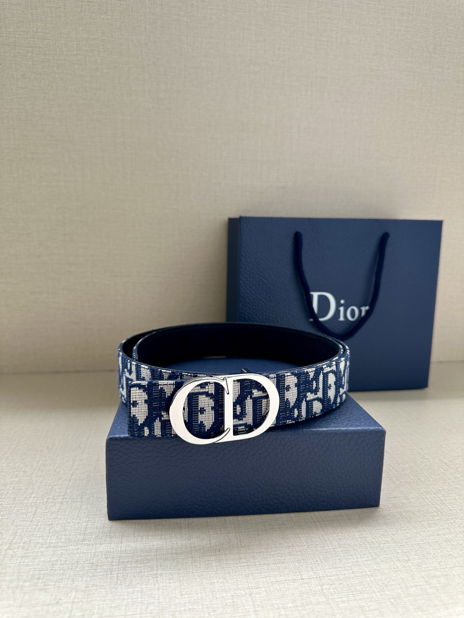 Basic Belt Cow Leather Gray M-l