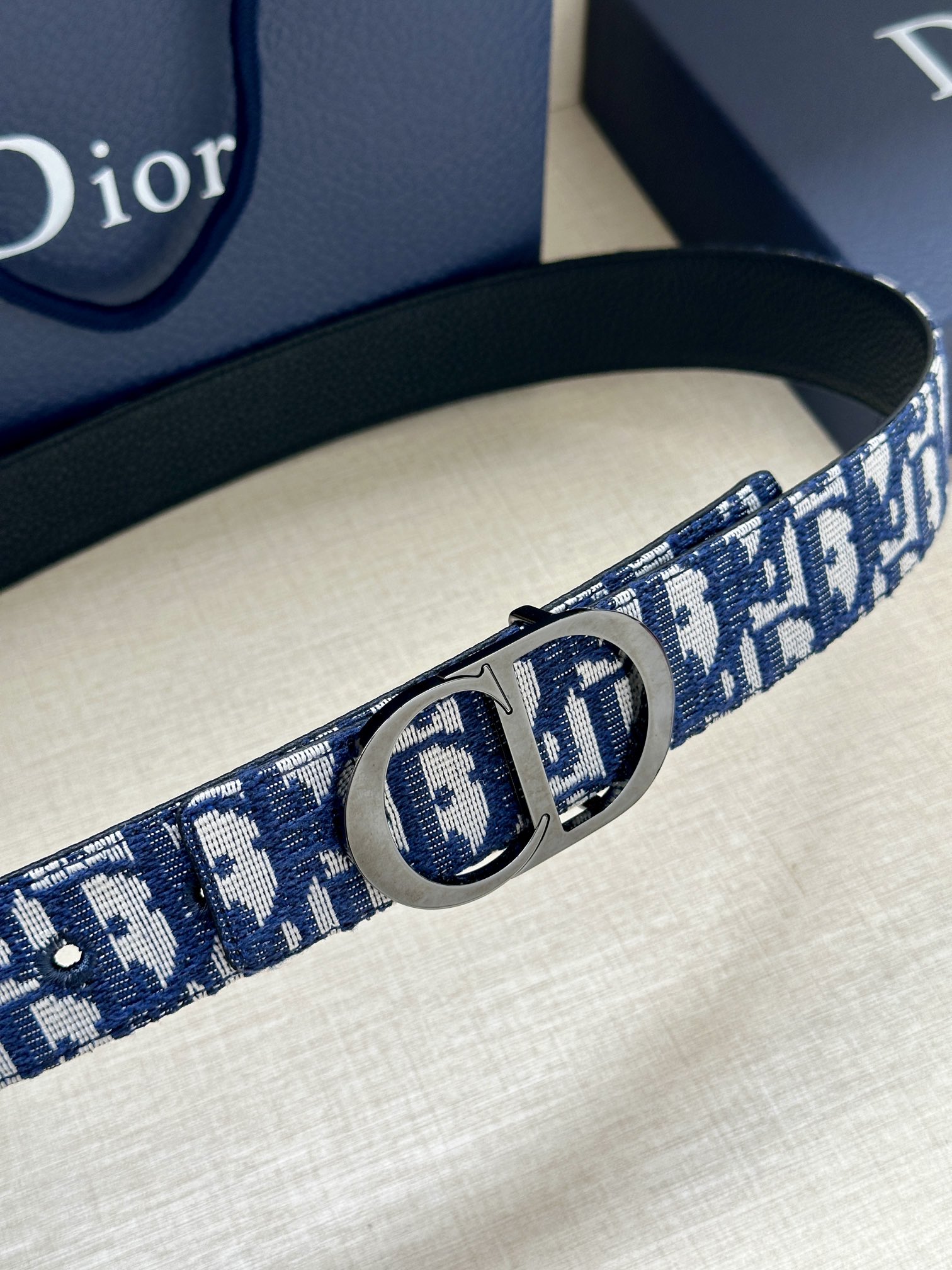 Basic Belt Cow Leather Gray M-l