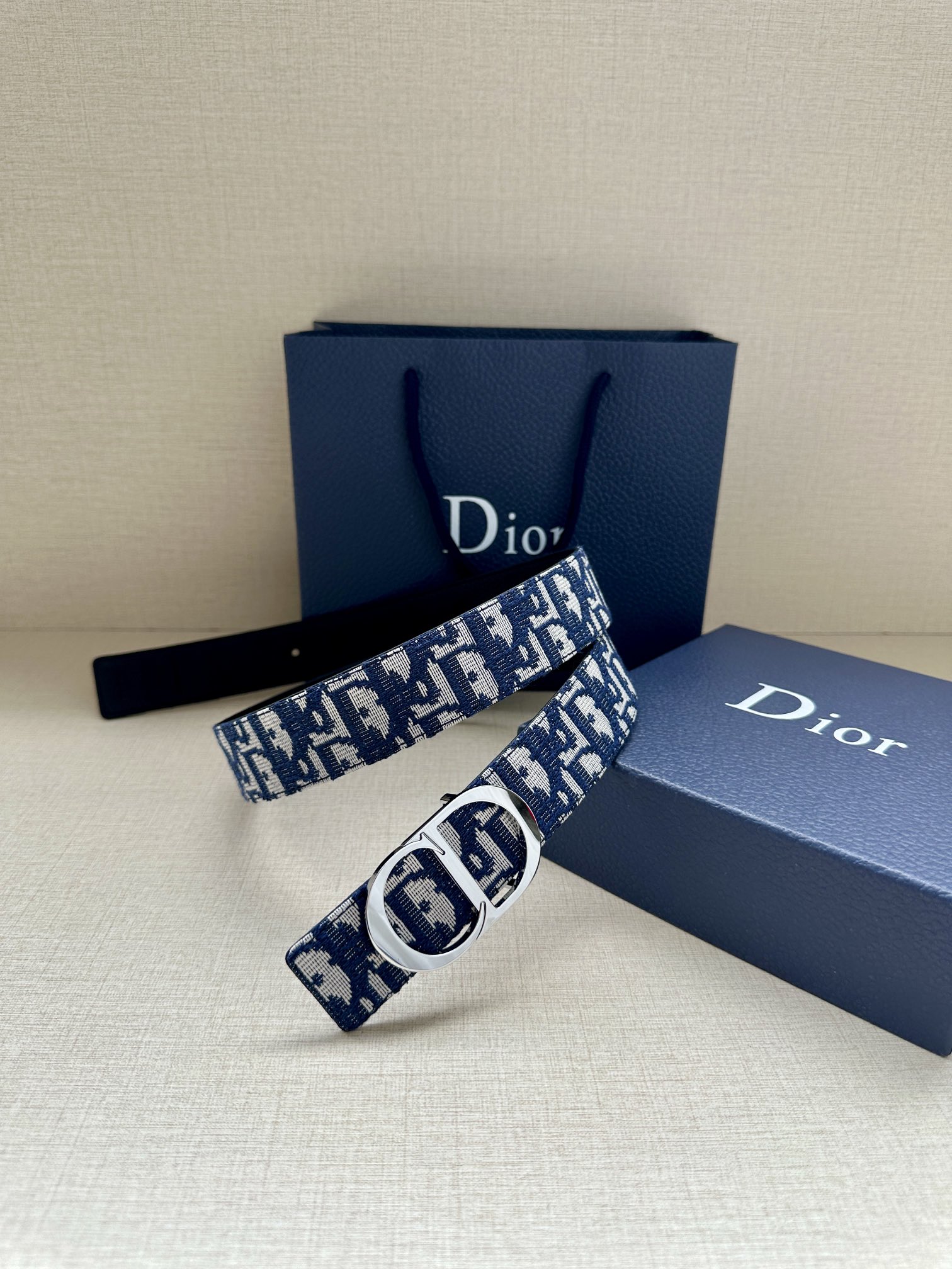 Basic Belt Cow Leather Gray M-l