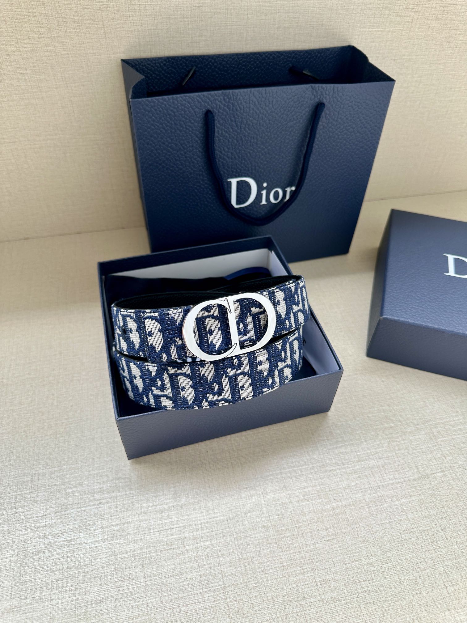 Basic Belt Cow Leather Gray M-l