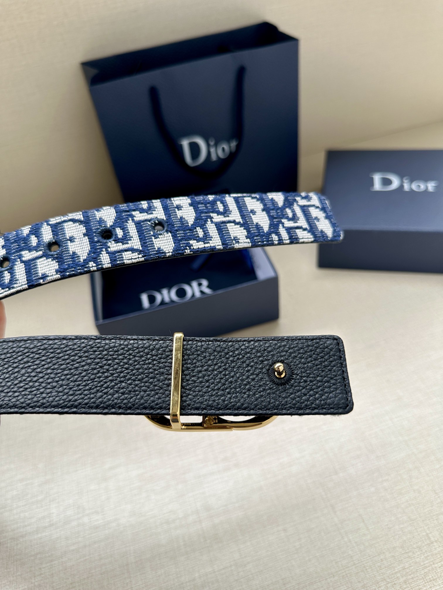 Basic Belt Cow Leather Gray M-l