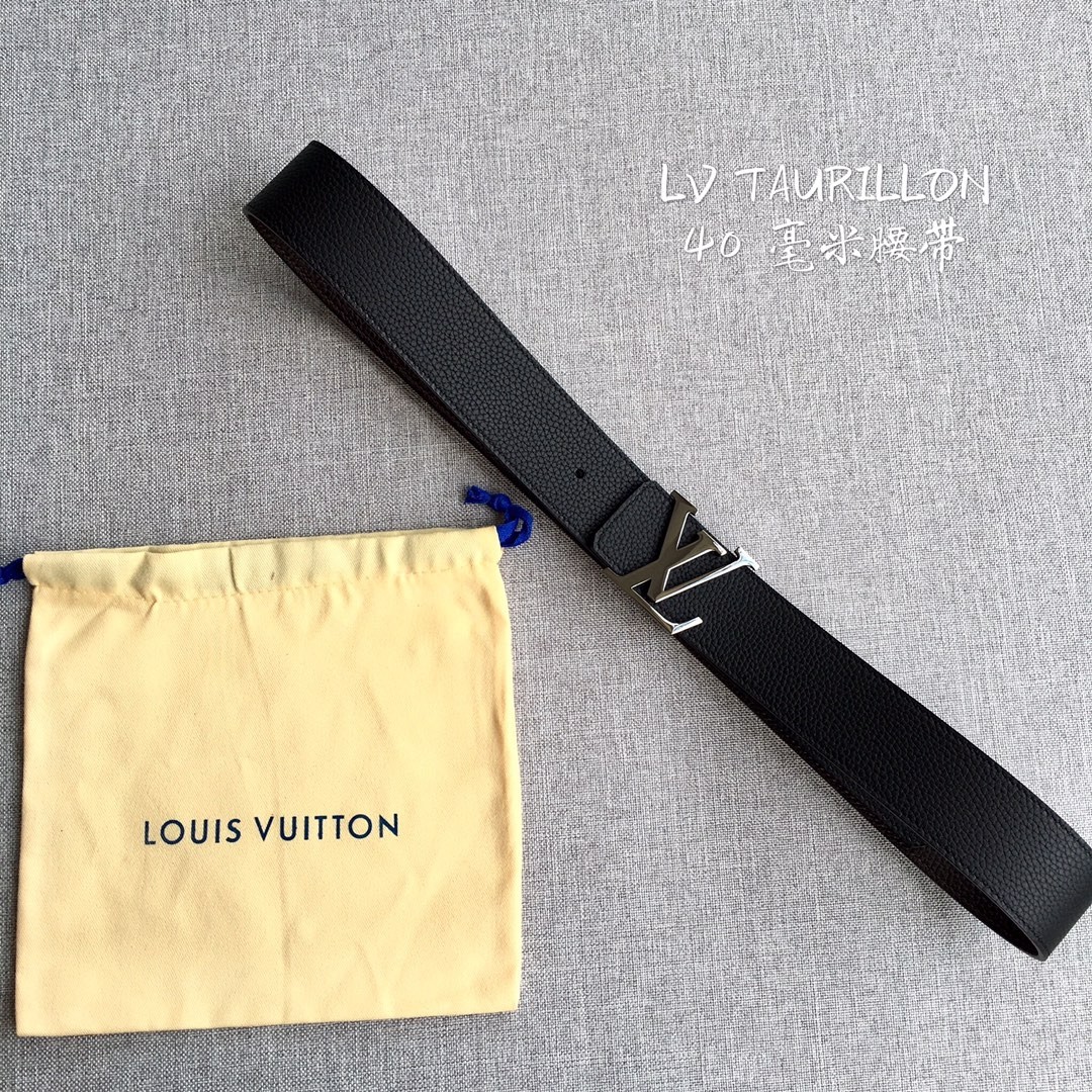 Louis Vuitton Male Leather Belt M-l