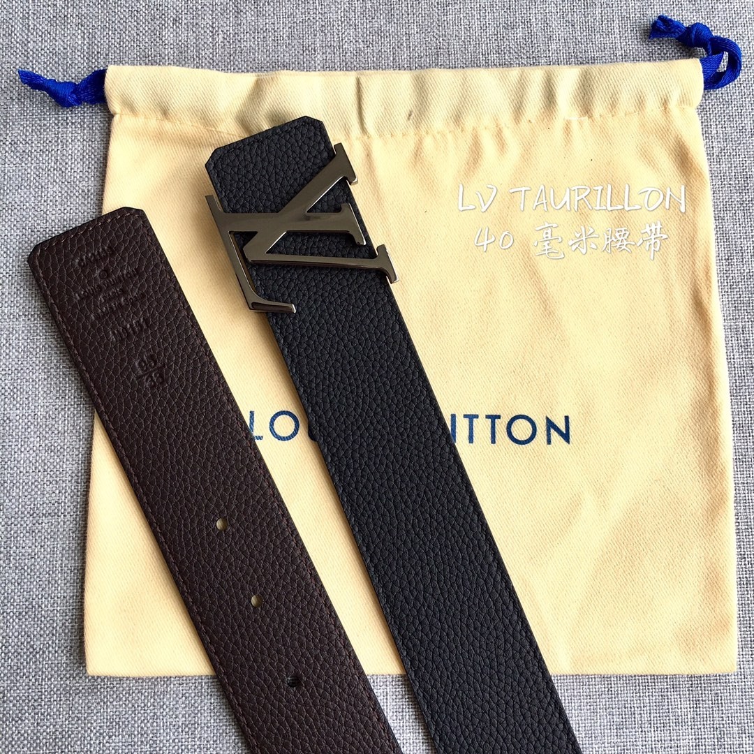 Louis Vuitton Male Leather Belt M-l