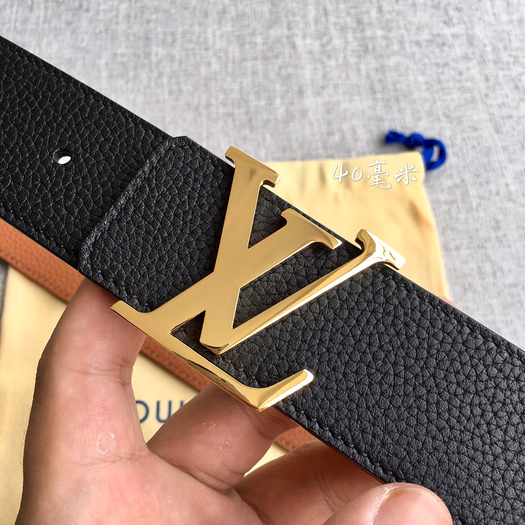 Louis Vuitton Male Leather Belt M-l