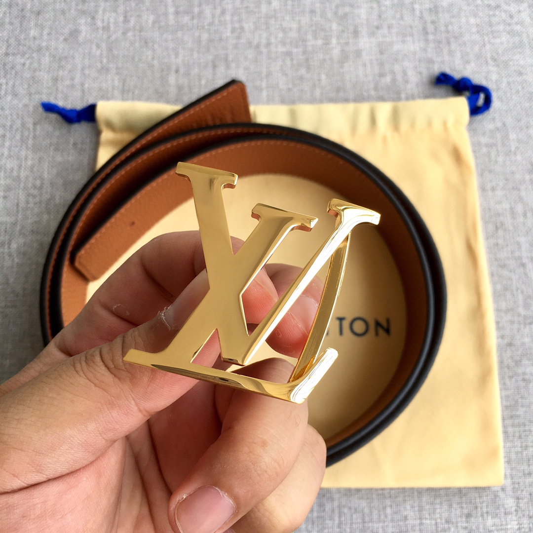 Louis Vuitton Male Leather Belt M-l