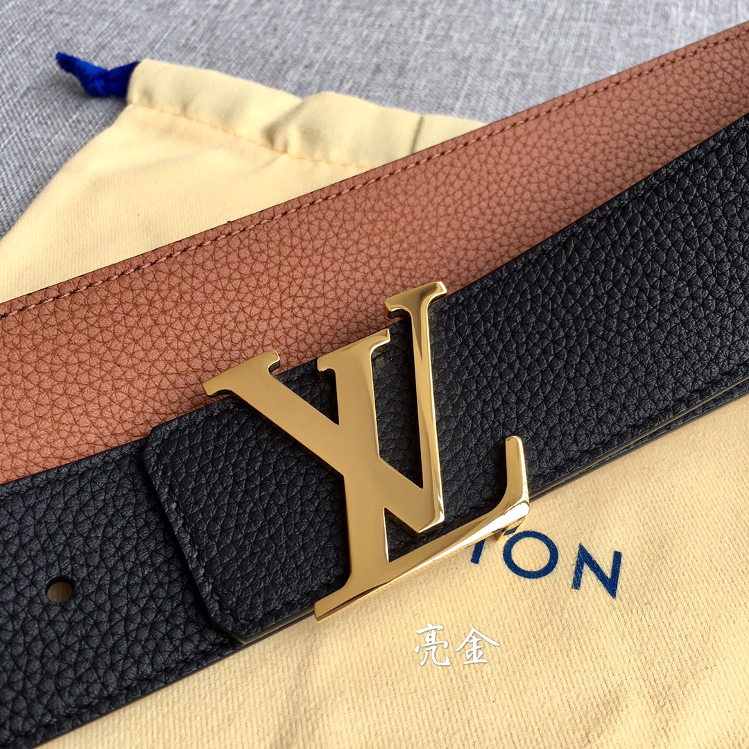 Louis Vuitton Male Leather Belt M-l