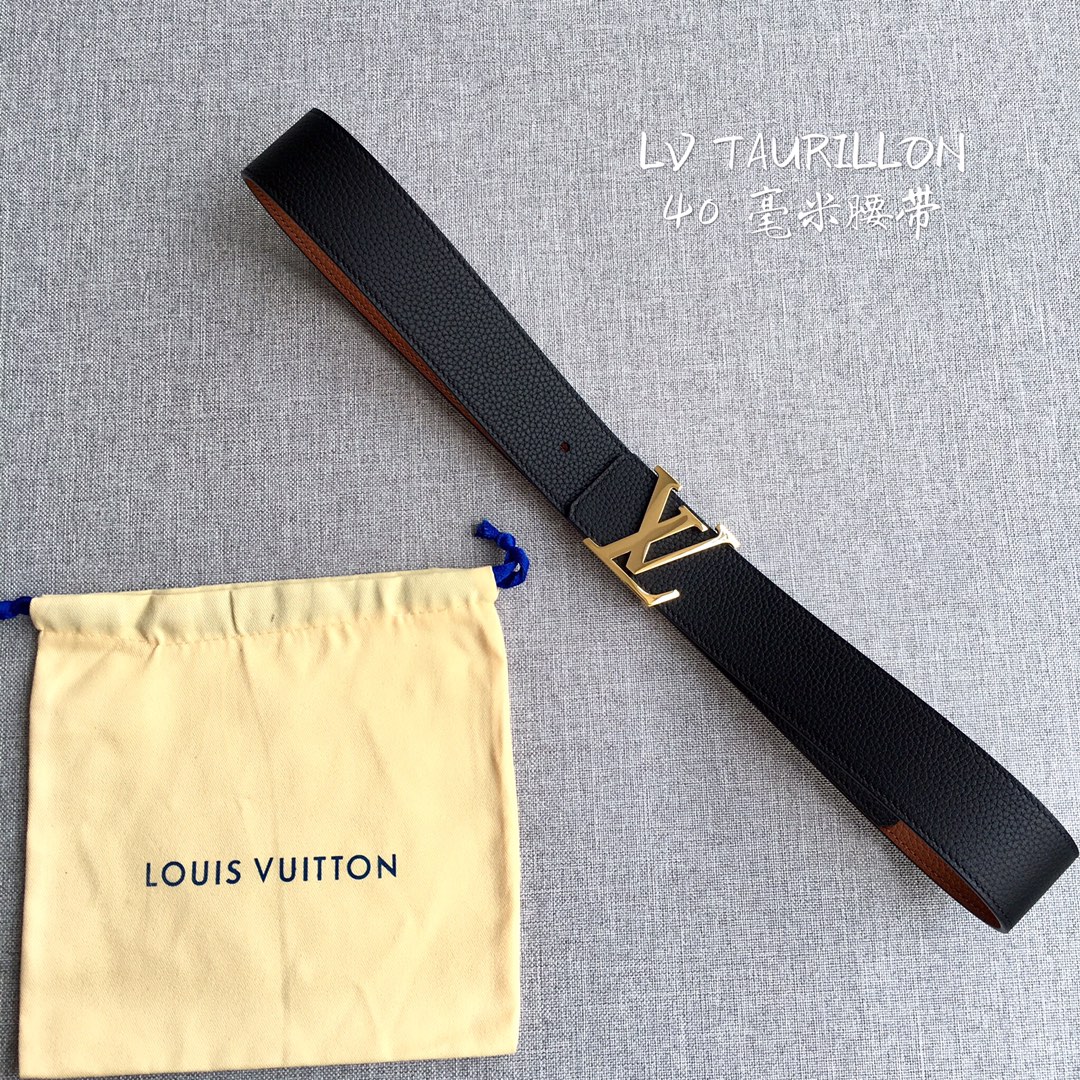 Louis Vuitton Male Leather Belt M-l